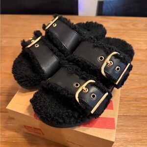 Fitflop GEN-FF Shearling Black  Slides